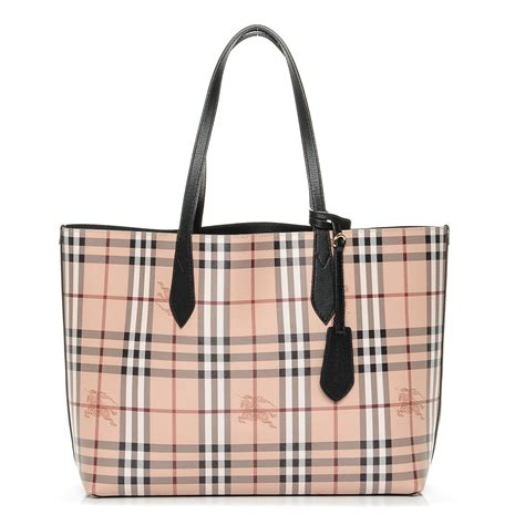 burberry blue label reversible tote|burberry medium canvas check tote.